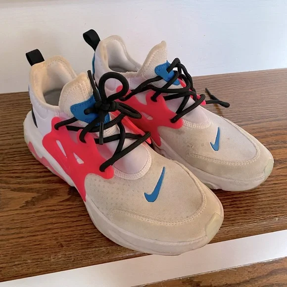 Nike Shoes Nike React Presto Gs White Hyper Pink Blue Size 5y